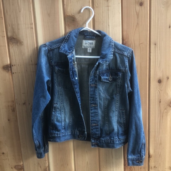 children’s place large denim cotton jacket 10/12 - Picture 3 of 8